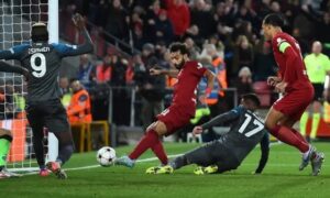 Salah mở tỷ số cho Liverpool ở phút 85