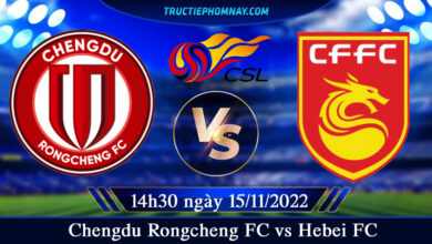 Chengdu Rongcheng FC vs Hebei FC