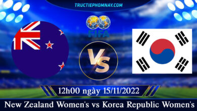 New Zealand Women's vs Korea Republic Women's