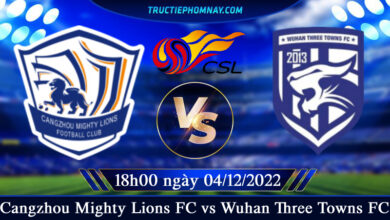 Cangzhou Mighty Lions FC vs Wuhan Three Towns FC