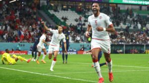 Tunisia hạ gục Pháp nhưng vẫn không thể lọt vào vòng loại trực tiếp World Cup.