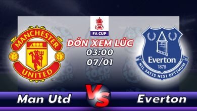 Lịch thi đấu Manchester United vs Everton 03h00 ngày 07/01