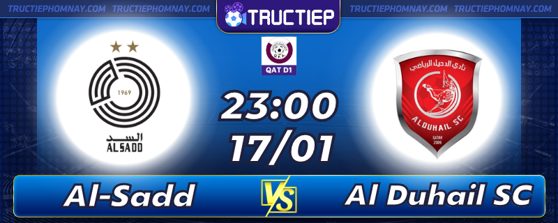 Lịch thi đấu Al-Sadd vs Al Duhail SC