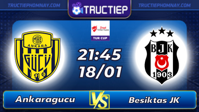 Lịch thi đấu bóng đá Ankaragucu vs Besiktas JK 21h45 ngày 18/01