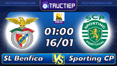 Lịch thi đấu SL Benfica vs Sporting Clube de Portugal 01h00 ngày 16/01