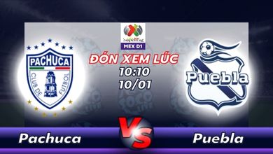 Lịch thi đấu Pachuca vs Puebla 10h10 ngày 10/01
