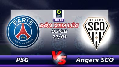 Lịch thi đấu Paris Saint-Germain vs Angers SCO 03h00 ngày 12/01