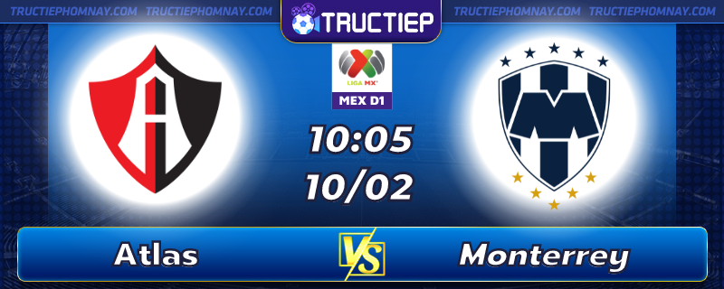 Lịch thi đấu, dự đoán kết quả Atlas vs Monterrey 10h05 ngày 10/02