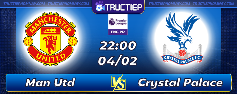 Lịch thi đấu, dự đoán kết quả Man Utd vs Crystal Palace 22h00 ngày 04/02