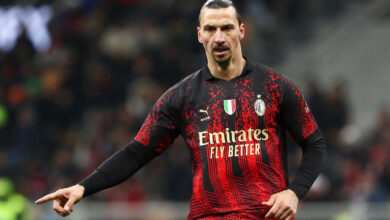 Zlatan Ibrahimovic trong màu áo của AC Milan