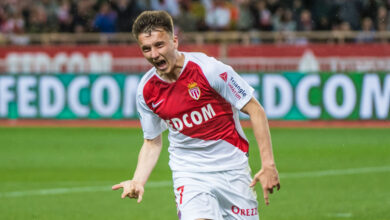 Aleksandr Golovin trong màu áo của AS Monaco