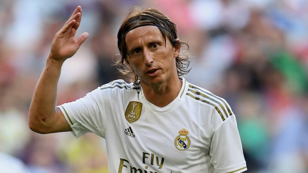Luka Modric trong màu áo của Real Madrid