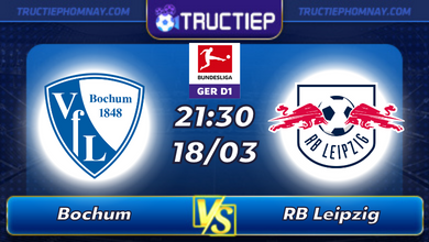 Lịch thi đấu Bochum vs RB Leipzig lúc 21h30 ngày 18/03