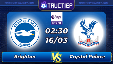 Lịch thi đấu Brighton vs Crystal Palace lúc 02h30 ngày 16/03