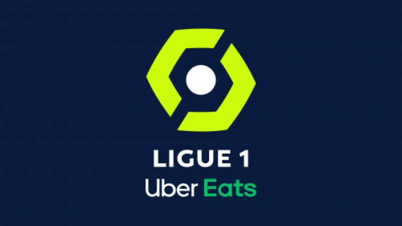Logo Ligue 1 năm 2020 khi còn nhà tài trợ Uber Eats