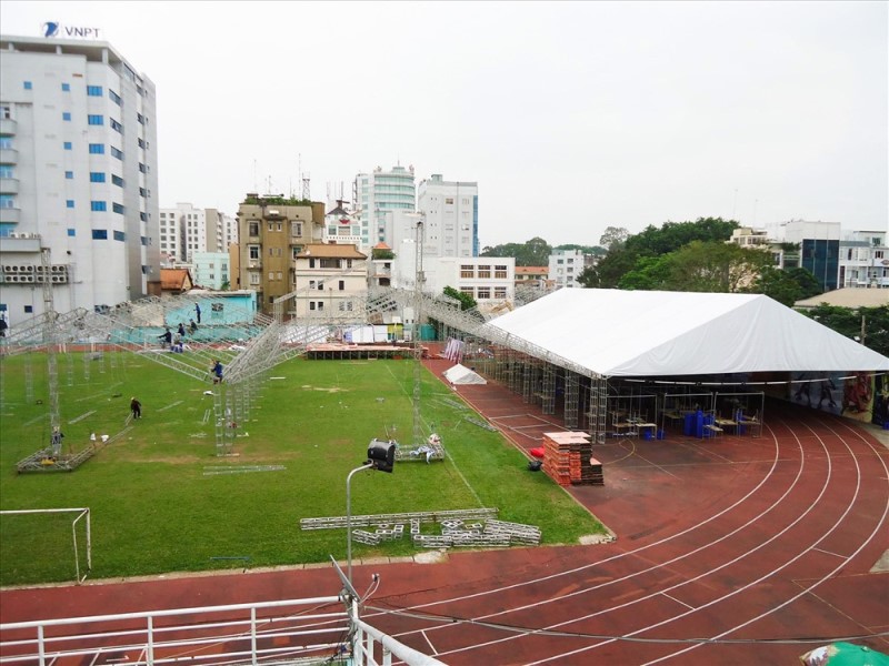 Sân vận động Hoa Lư có vị trí tại ngay trung tâm của tp Hồ Chí Minh