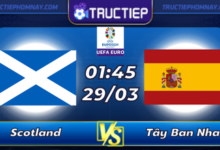 Lịch thi đấu Scotland vs Tây Ban Nha lúc 01h45 ngày 29/03
