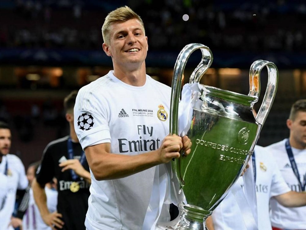 Toni Kroos trong màu áo của Real Madrid