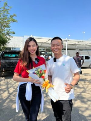 Hoa hậu Thùy Tiên cùng Quang Linh